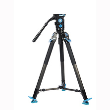 SVT75 + SVH15 Pro Rapid Professional Video Carbon Fiber Tripod Kit Image 0