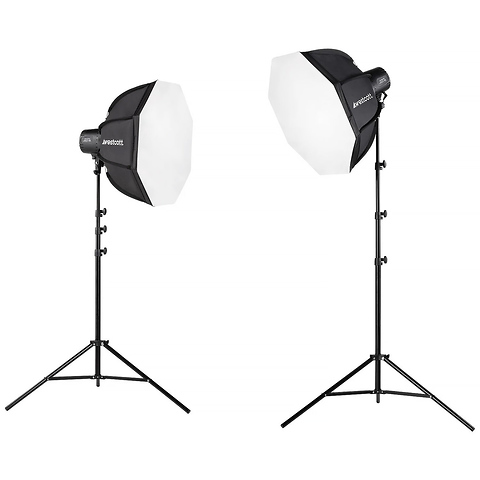 U60-B Bi-Color Led 2-Light Softbox Kit Image 0