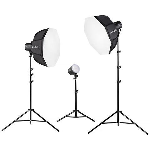 U60-B Bi-Color Led 3-Light Softbox Kit Image 0