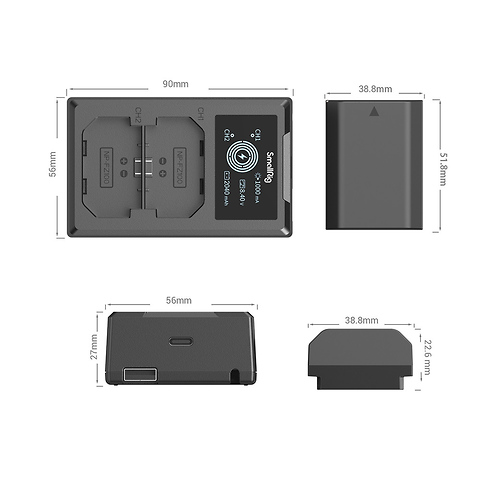 NP-FZ100 2-Battery Kit with Dual Charger Image 1