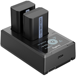 NP-FW50 2-Battery Kit with Dual Charger