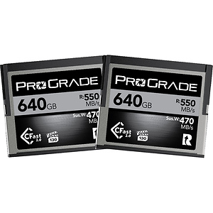 640GB CFast 2.0 Cobalt Memory Card (2-Pack)