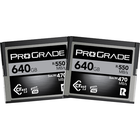 640GB CFast 2.0 Cobalt Memory Card (2-Pack) Image 0