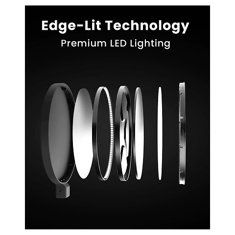 Edge Light 2.0 LED Desk Lamp (Black) Image 6