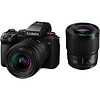 Lumix DC-S5 II Mirrorless Digital Camera with 20-60mm and 50mm Lenses (Black) Thumbnail 0