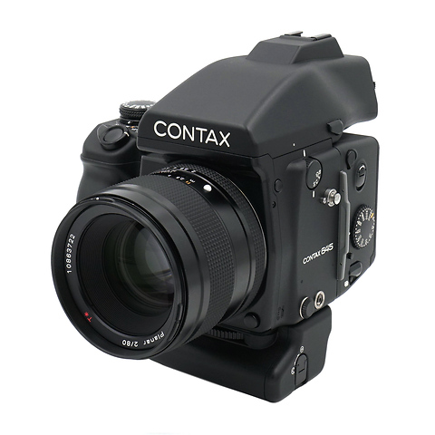 645 Body with 80mm f/2.0 MP1 Battery Holder, Back & Prism Kit - Pre-Owned Image 0