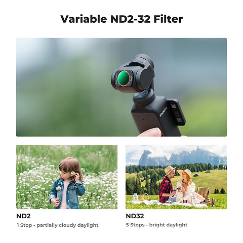 Magnetic CPL + Black Mist 1/4 + VND (1 to 5 stops) Filter Set for DJI Osmo Pocket 3 Image 5