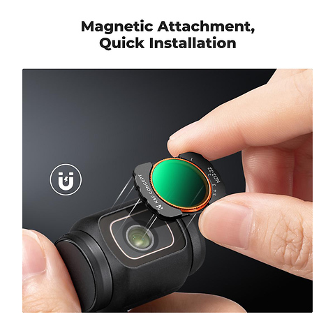 Magnetic CPL + Black Mist 1/4 + VND (1 to 5 stops) Filter Set for DJI Osmo Pocket 3 Image 2