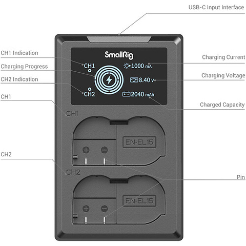 EN-EL15 2-Battery Kit with Dual Charger Image 5