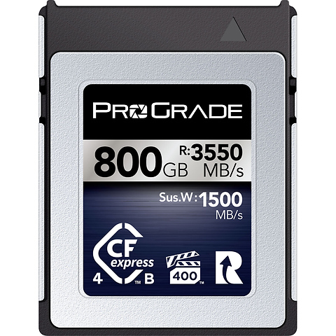 800GB CFexpress 4.0 Type B Iridium Memory Card Image 0