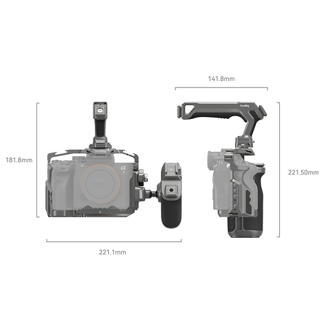 HawkLock Quick Release Advanced Cage Kit for Sony a7R V, a7 IV & a7S III Image 1