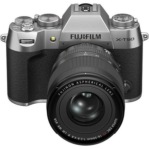 X-T50 Mirrorless Camera with XF 16-50mm f/2.8-4.8 Lens (Silver) Image 3