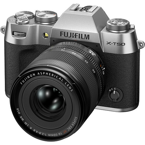 X-T50 Mirrorless Camera with XF 16-50mm f/2.8-4.8 Lens (Silver) Image 1