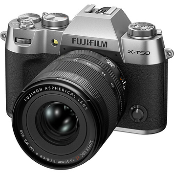 X-T50 Mirrorless Camera with XF 16-50mm f/2.8-4.8 Lens (Silver)
