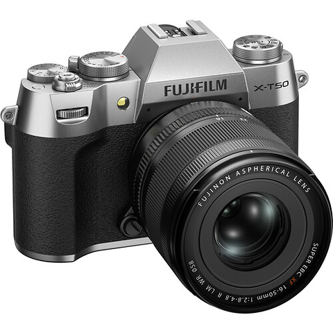 X-T50 Mirrorless Camera with XF 16-50mm f/2.8-4.8 Lens (Silver) Image 2