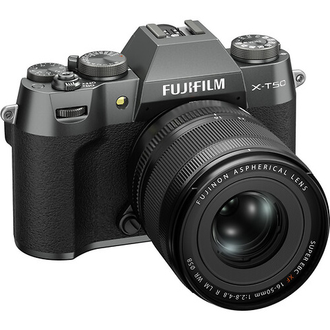 X-T50 Mirrorless Camera with XF 16-50mm f/2.8-4.8 Lens (Charcoal Silver) Image 2