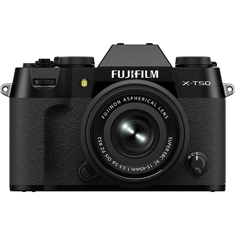 X-T50 Mirrorless Camera with 15-45mm f/3.5-5.6 Lens (Black) Image 0