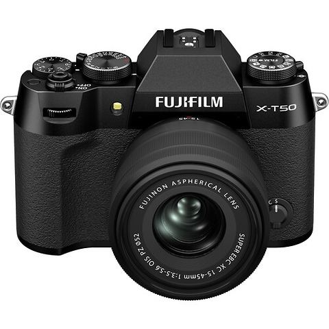 X-T50 Mirrorless Camera with 15-45mm f/3.5-5.6 Lens (Black) Image 2
