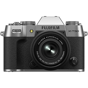 X-T50 Mirrorless Camera with 15-45mm f/3.5-5.6 Lens (Silver)