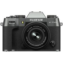 X-T50 Mirrorless Camera with 15-45mm f/3.5-5.6 Lens (Charcoal Silver) Image 0