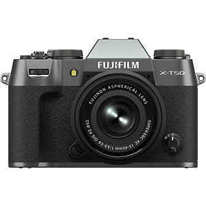 X-T50 Mirrorless Camera with 15-45mm f/3.5-5.6 Lens (Charcoal Silver)