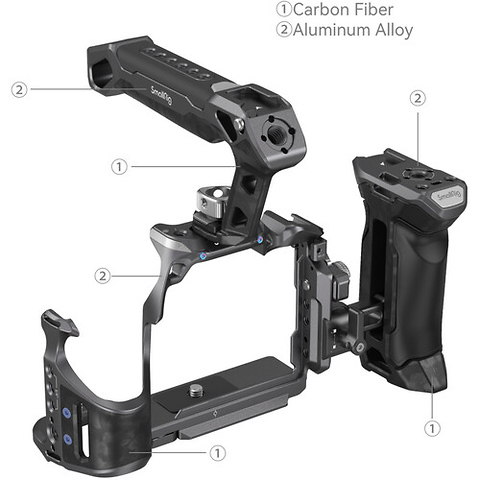 Rhinoceros Advanced Cage Kit for Sony a7R V, a7 IV & a7S III Image 5