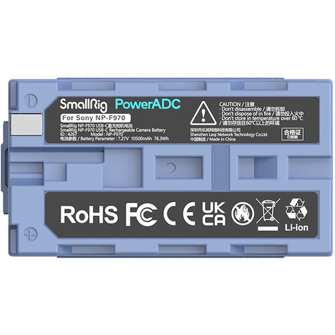 NP-F970 USB-C Rechargeable Camera Battery Image 1