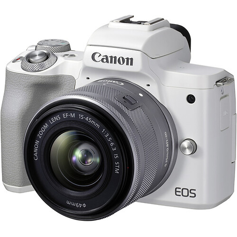 EOS M50 Mark II Mirrorless Camera with 15-45mm Lens (White) - Pre-Owned Image 0