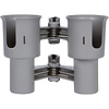 Clamp-On Dual-Cup & Drink Holder (Gray) Thumbnail 1