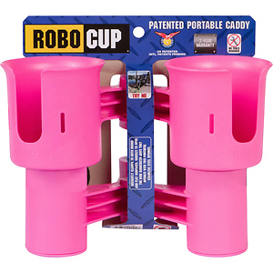 Clamp-On Dual-Cup & Drink Holder (Hot Pink)