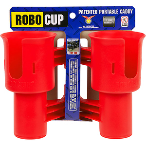 Clamp-On Dual-Cup & Drink Holder (Red)