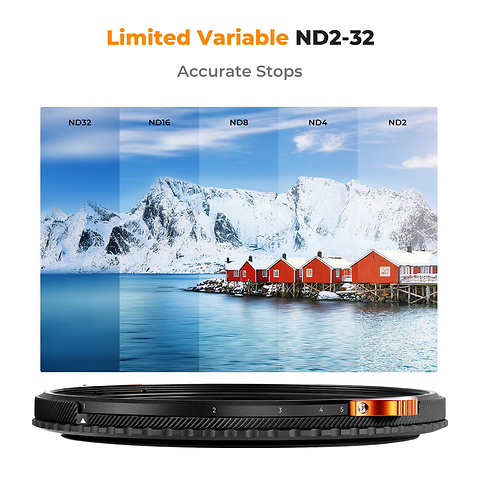 77mm Nano-X Series True Color Variable ND2-32 (1-5 Stops) and CPL Circular Polarizer 2 in 1 Filter Image 4