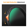 77mm Nano-X Series True Color Variable ND2-32 (1-5 Stops) and CPL Circular Polarizer 2 in 1 Filter Thumbnail 6