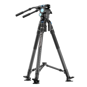SVS75 + SVH15 Pro Rapid Professional Video Carbon Fiber Tripod Kit