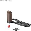 Wooden L-Shape Grip for Fujifilm X-T50 (Black) Thumbnail 3