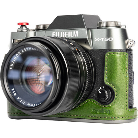 Leather Half Case Kit for Fujifilm X-T50 (Green) Image 4