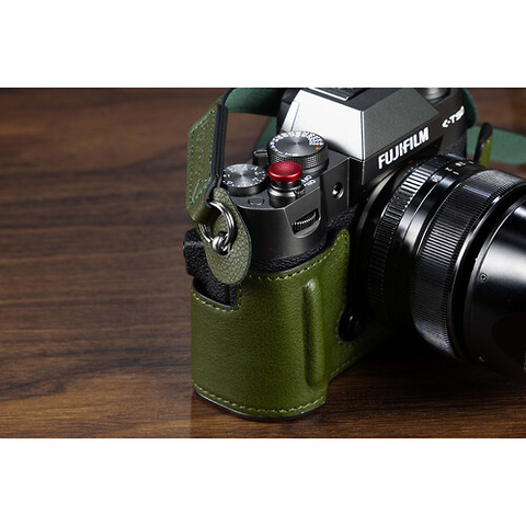 Leather Half Case Kit for Fujifilm X-T50 (Green) Image 8