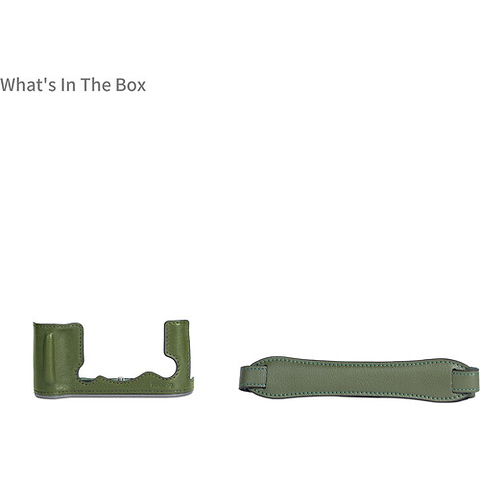 Leather Half Case Kit for Fujifilm X-T50 (Green) Image 2