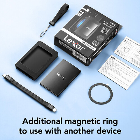 4TB SL500 USB-C 3.2 Gen 2x2 Portable SSD with Magnetic Set Image 3