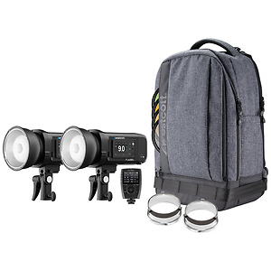 FJ400 II 400Ws Touchscreen Strobe with FJ-X3 S Trigger for Sony (2-Light Backpack Kit)