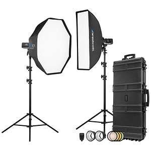 FJ400 II 400Ws Touchscreen Strobe with FJ-X3 S Trigger for Sony (2-Light Hard Case Kit)