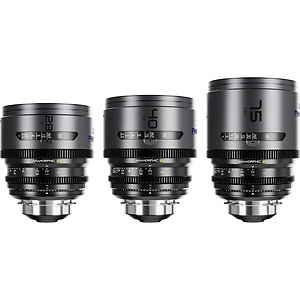 PAVO 2x Anamorphic 28/40/75mm T2.1 3-Lens Set (Blue Coating, PL/EF Mount, Feet)