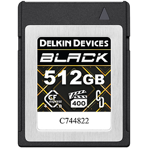 512GB BLACK CFexpress Type B 4.0 Memory Card