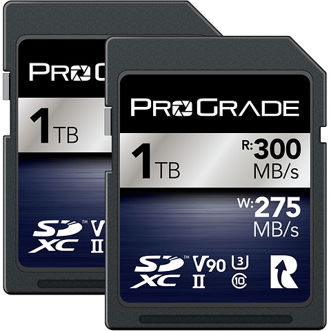 1TB UHS-II SDXC Iridium Memory Card (2-Pack) Image 0