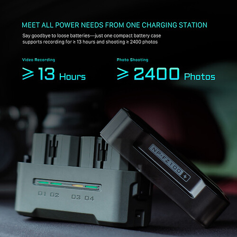 Portable Charging Station for NP-FZ100 Batteries Image 10