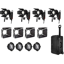 P3 COLOR Bi-Color Portable LED Fresnel 4-Monolight Kit - Pre-Owned Image 0