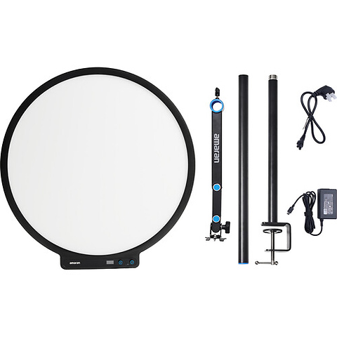 Verge Max Bi-Color Round LED Light Panel (Charcoal) Image 8