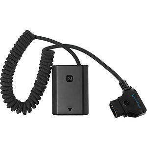 D-Tap to NP-FZ100 Dummy Battery Cable for Sony a7S III (Black)