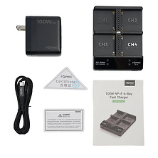 TopRig 100W 4-Bay NP-F Fast Charger Kit Image 0