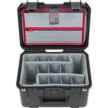 iSeries 1510-9 Waterproof Utility Case with Foam Dividers and Lid Organizer (Black) Image 0